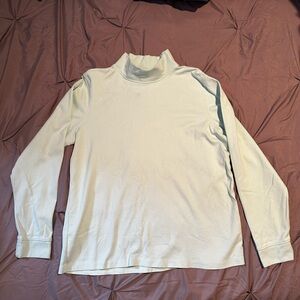 L.L. Bean Mint Green Long Sleeve Mock Neck